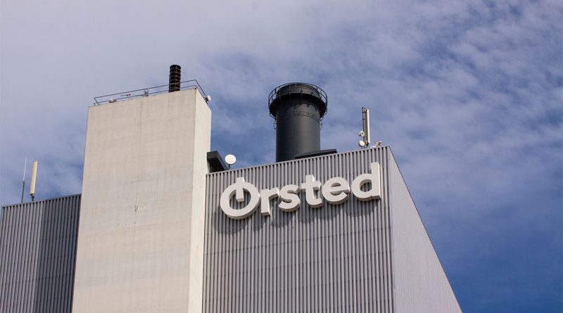 Ørsted offshore wind turbines at sea under cloudy skies, representing the company’s $9B fundraising plan.