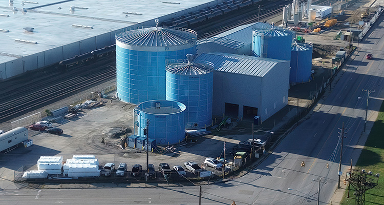 the Synthica Energy anaerobic digestion facility in St. Bernard, Ohio