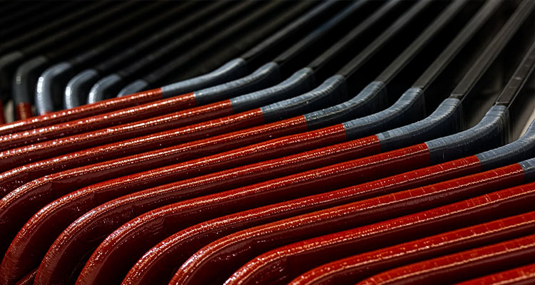 high-voltage diamond coils used in large motors or generators